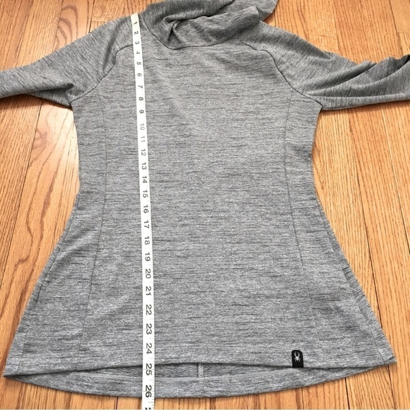 Spyder Grey Cowl Neck Pullover Athletic Sweatshirt - Picture 8 of 12